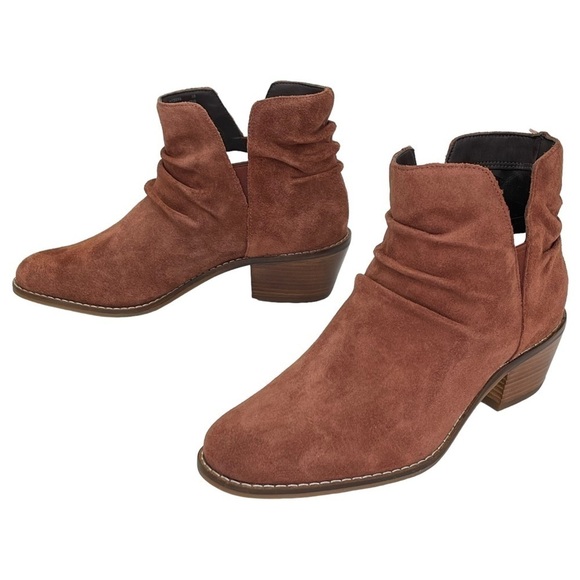 Cole Haan Alayna Mahogany Suede Leather Womens Ankle Boots Size 5M - Picture 8 of 12